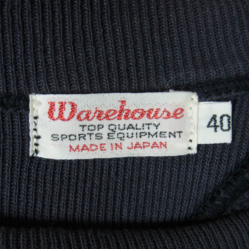 WAREHOUSE ウエアハウス BOISE HIGH SCHOOL 両v ロゴ スウェット ステンシル ダークグレー系 40【中古】