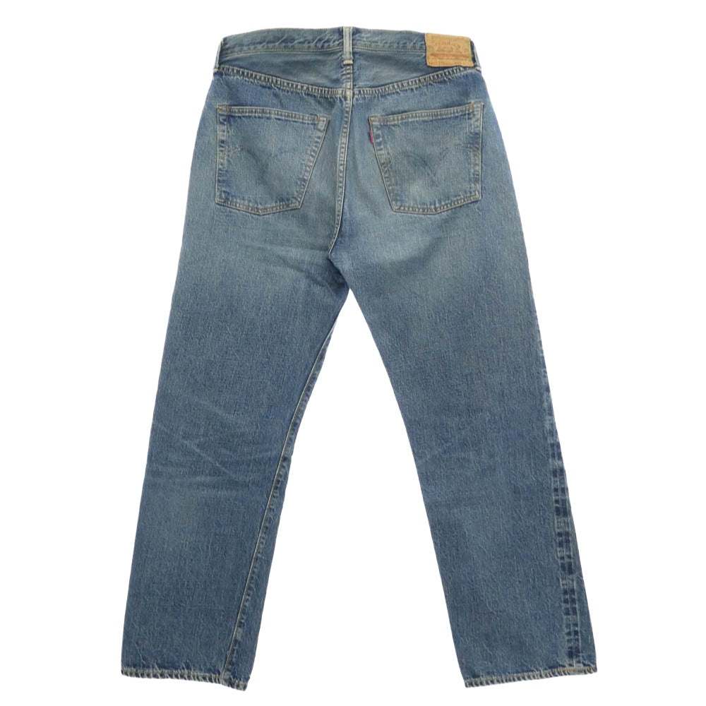 WAREHOUSE ウエアハウス 1101 LOT1101 セコハン 2nd hand ボタンフライ デニム パンツ インディゴブルー系 34【中古】