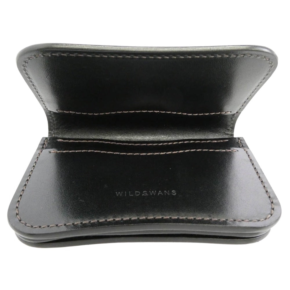WILDSWANS ワイルドスワンズ SADDLE PULL UP GENERAL ジェネラル カードケース ブラック系【美品】【中古】