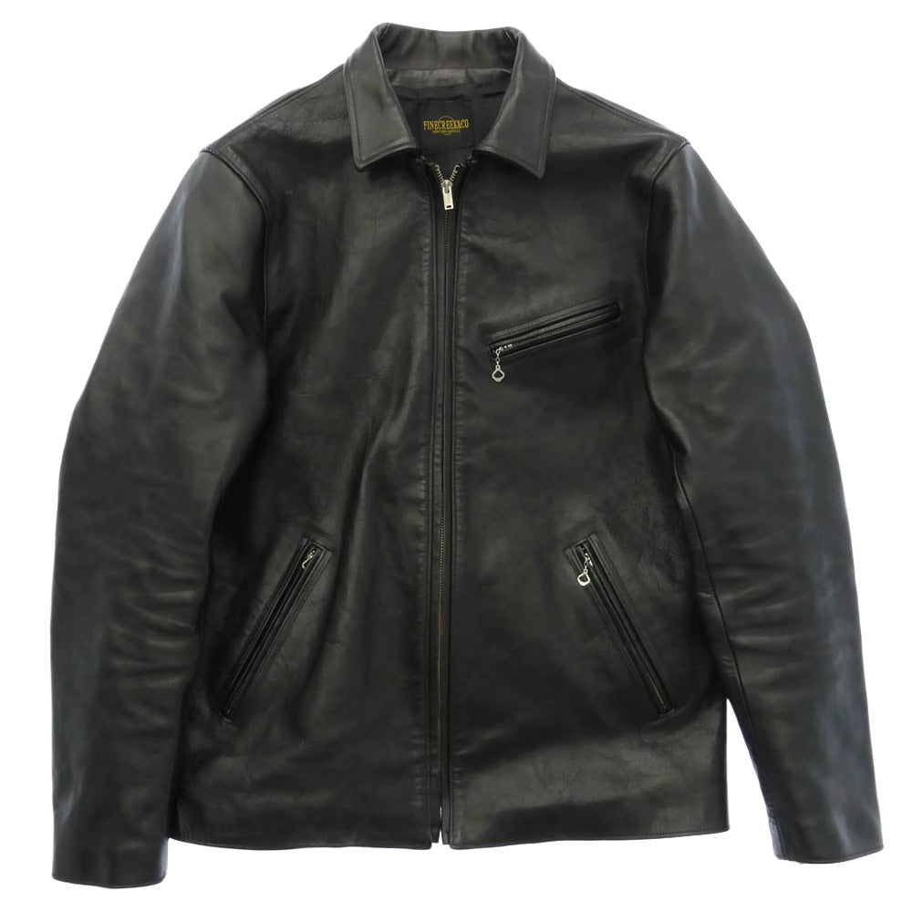 ファインクリークレザーズ ホースハイド アロンゾ レザー ジャケット ブラック系 40【中古】