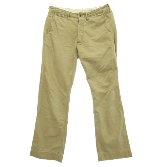 RRL ダブルアールエル 8.65oz military right hand twill M45 damaged chino ダメージ加工 チノ パンツ ベージュ系 30【中古】