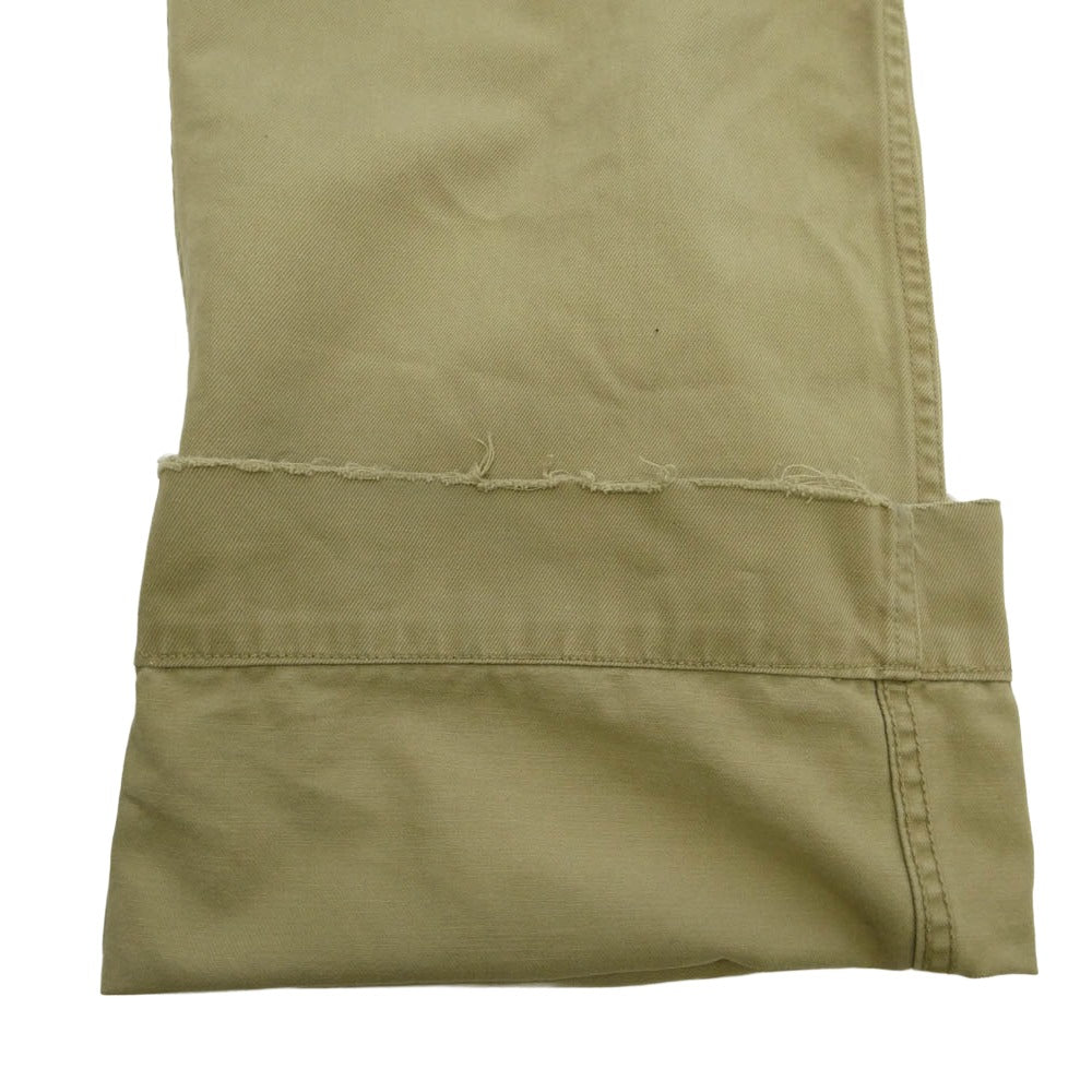 RRL ダブルアールエル 8.65oz military right hand twill M45 damaged chino ダメージ加工 チノ パンツ ベージュ系 30【中古】