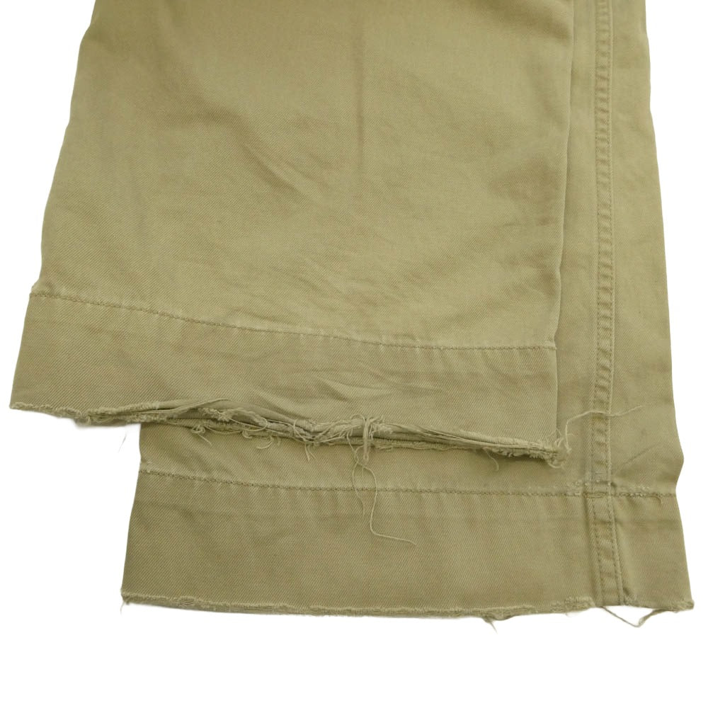 RRL ダブルアールエル 8.65oz military right hand twill M45 damaged chino ダメージ加工 チノ パンツ ベージュ系 30【中古】