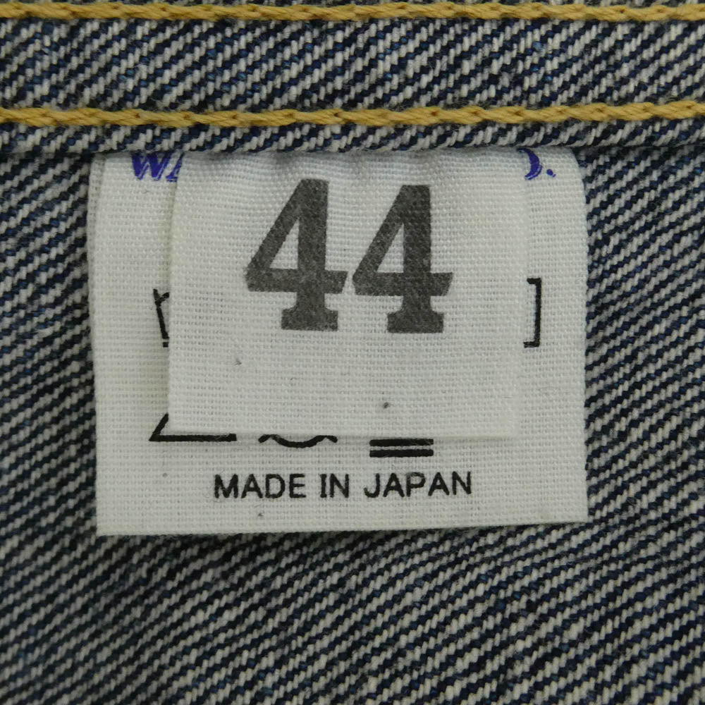 WAREHOUSE ウエアハウス S2000XX Dead Stock Blue デッドストックブルー 大戦モデル 1st デニム ジャケット インディゴブルー系 44【中古】