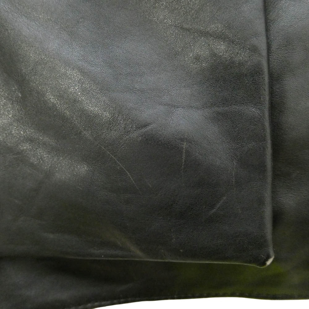 Lewis Leathers ルイスレザー No.414 ROADMASTER ロードマスター 茶芯 ベジタブルタンニン カウハイド レザー ツーリング ライダース ジャケット ブラック系 40【中古】