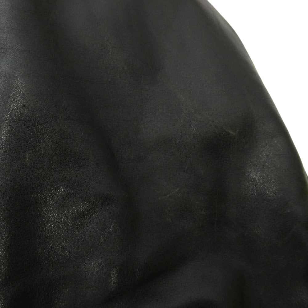 Lewis Leathers ルイスレザー No.414 ROADMASTER ロードマスター 茶芯 ベジタブルタンニン カウハイド レザー ツーリング ライダース ジャケット ブラック系 40【中古】