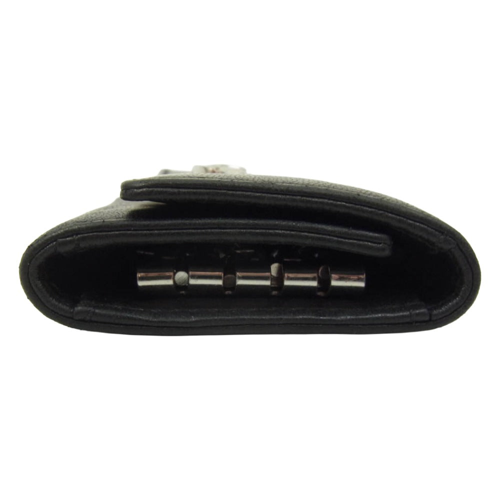 Vivienne Westwood ヴィヴィアンウエストウッド 51020001 L001L NAPPA LEATHER KEY CASE オーブ 4連 レザー キーケース ブラック系【中古】