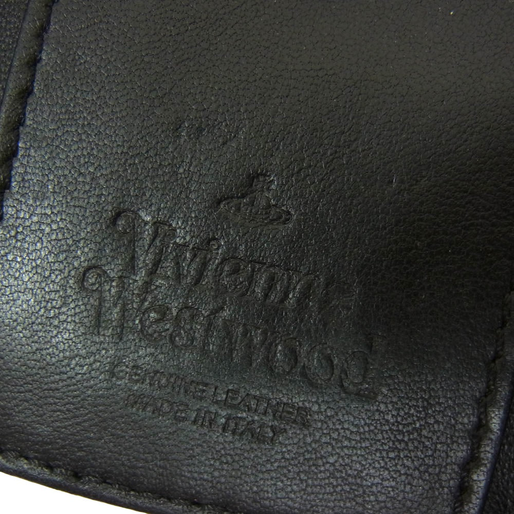 Vivienne Westwood ヴィヴィアンウエストウッド 51020001 L001L NAPPA LEATHER KEY CASE オーブ 4連 レザー キーケース ブラック系【中古】