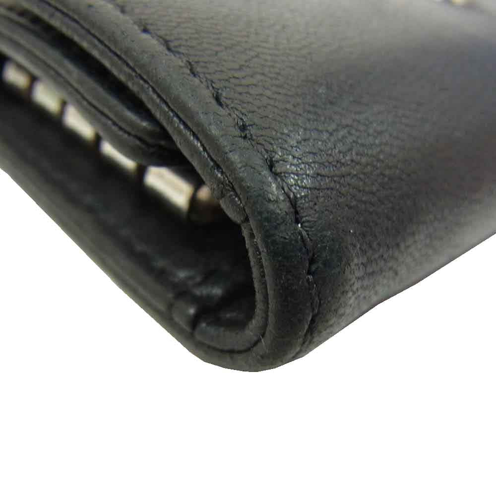 Vivienne Westwood ヴィヴィアンウエストウッド 51020001 L001L NAPPA LEATHER KEY CASE オーブ 4連 レザー キーケース ブラック系【中古】