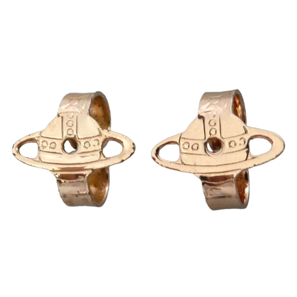 Vivienne Westwood ヴィヴィアンウエストウッド Mini Bas Relief Drop オーブ ミニバス レリーフ ドロップ ピアス ピンクゴールド系【中古】