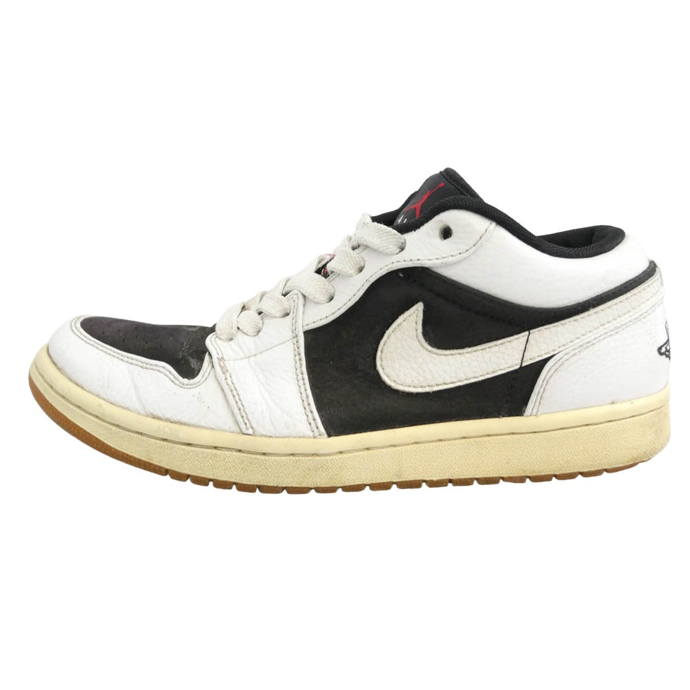 NIKE AIR JORDAN ナイキ ジョーダン 338145-002 AIR JORDAN 1 PHAT LOW AJ1 ファット ローカット スニーカー ホワイト系 ブラック系 27.5cm【中古】