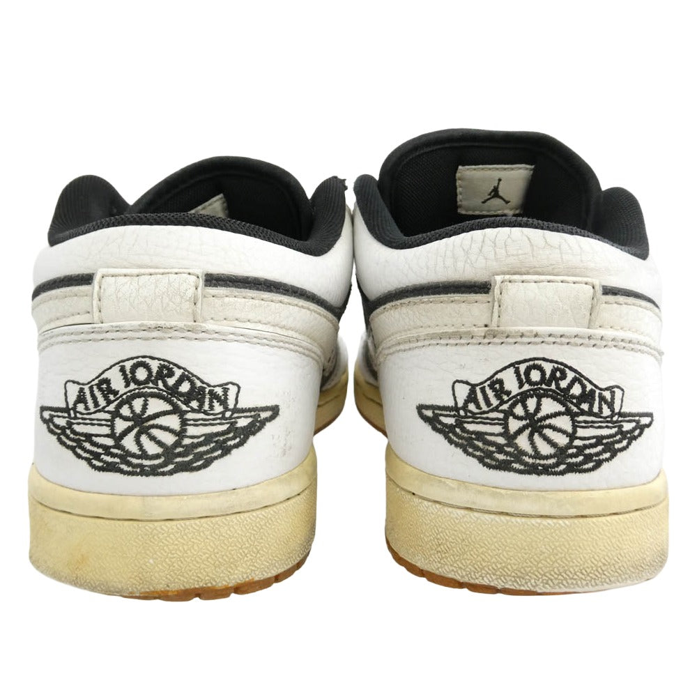NIKE AIR JORDAN ナイキ ジョーダン 338145-002 AIR JORDAN 1 PHAT LOW AJ1 ファット ローカット スニーカー ホワイト系 ブラック系 27.5cm【中古】