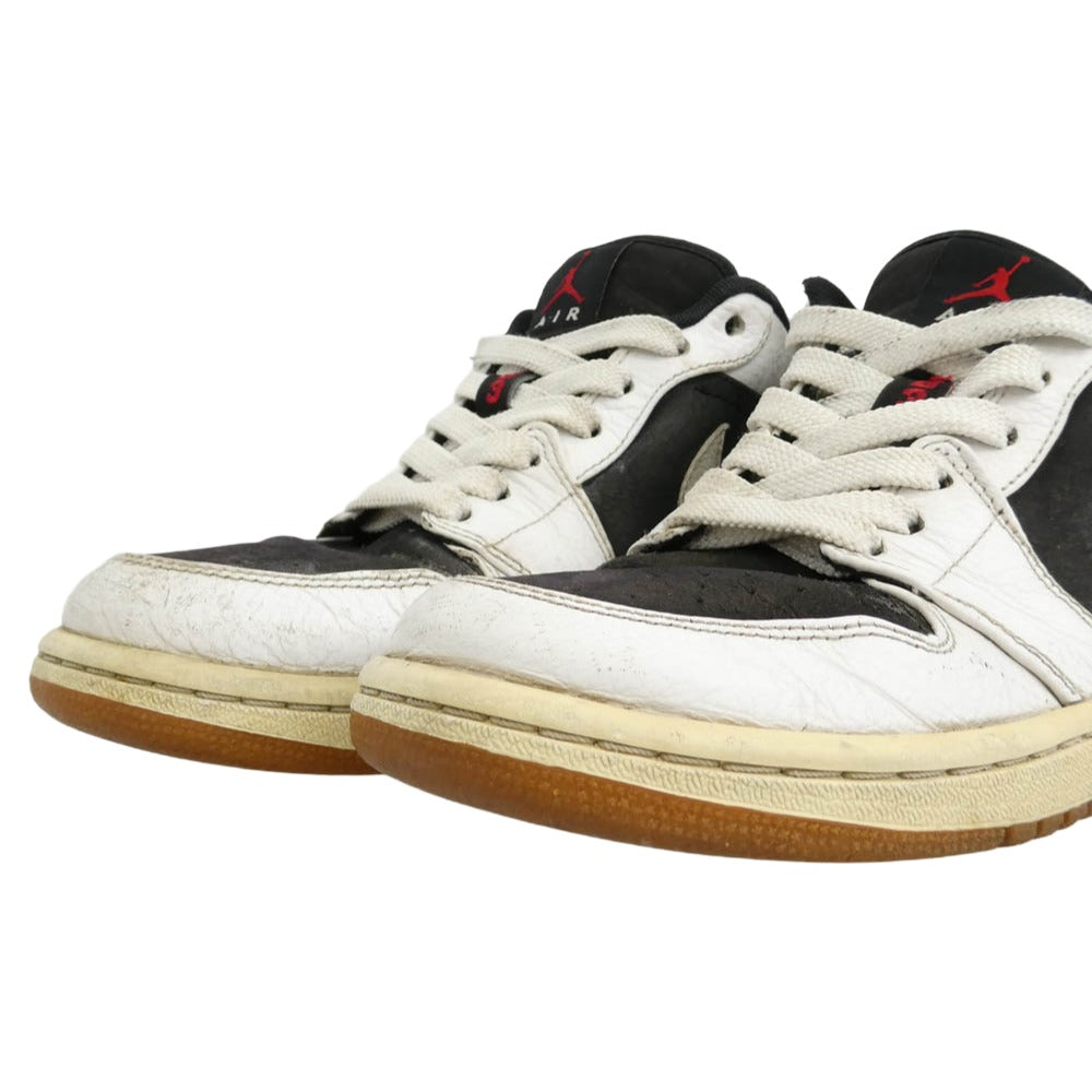 NIKE AIR JORDAN ナイキ ジョーダン 338145-002 AIR JORDAN 1 PHAT LOW AJ1 ファット ローカット スニーカー ホワイト系 ブラック系 27.5cm【中古】