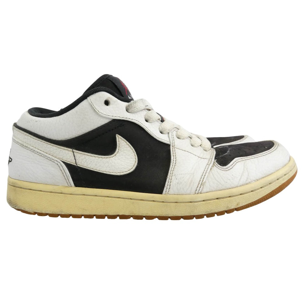 NIKE AIR JORDAN ナイキ ジョーダン 338145-002 AIR JORDAN 1 PHAT LOW AJ1 ファット ローカット スニーカー ホワイト系 ブラック系 27.5cm【中古】
