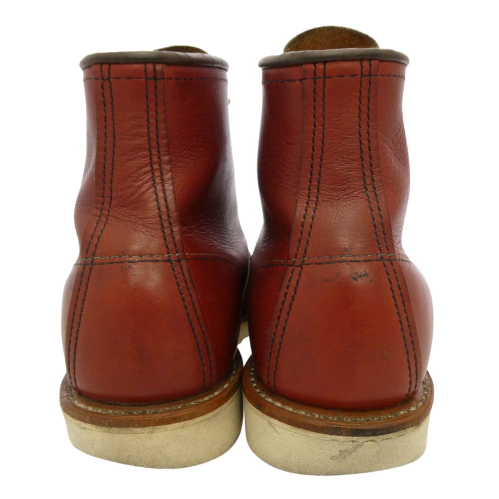 RED WING レッドウィング USA製 四角犬タグ IRISH SETTER 6インチ MOC アイリッシュセッター モック ブーツ ブラウン系 US7【中古】