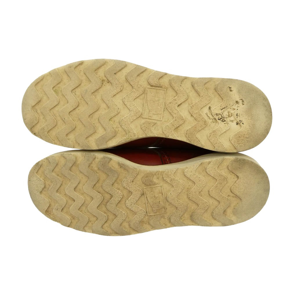 RED WING レッドウィング USA製 四角犬タグ IRISH SETTER 6インチ MOC アイリッシュセッター モック ブーツ ブラウン系 US7【中古】