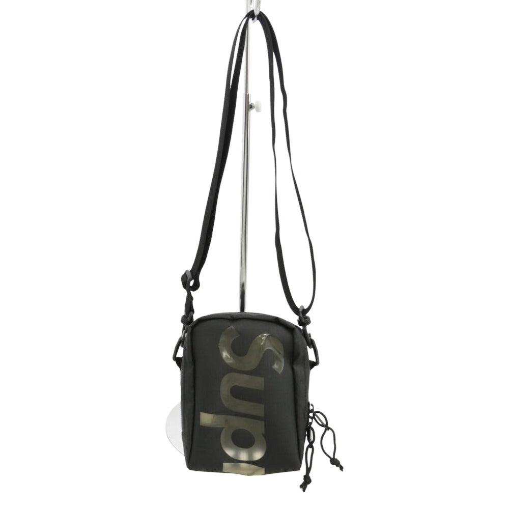 Supreme シュプリーム 21SS NECK POUCH ロゴデザイン ネック ポーチ ショルダー バッグ ブラック系【中古】