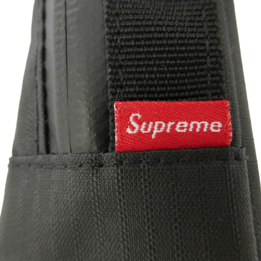 Supreme シュプリーム 21SS NECK POUCH ロゴデザイン ネック ポーチ ショルダー バッグ ブラック系【中古】