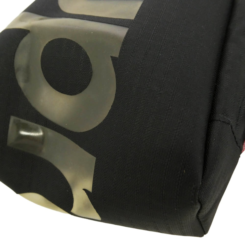 Supreme シュプリーム 21SS NECK POUCH ロゴデザイン ネック ポーチ ショルダー バッグ ブラック系【中古】