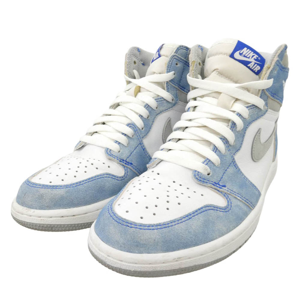 NIKE ナイキ 555088-402 Air Jordan 1 High OG Hyper Royal AJ1 エアジョーダン1 ハイ OG ハイカット スニーカー ホワイト系 ライトブルー系 26.5cm【中古】