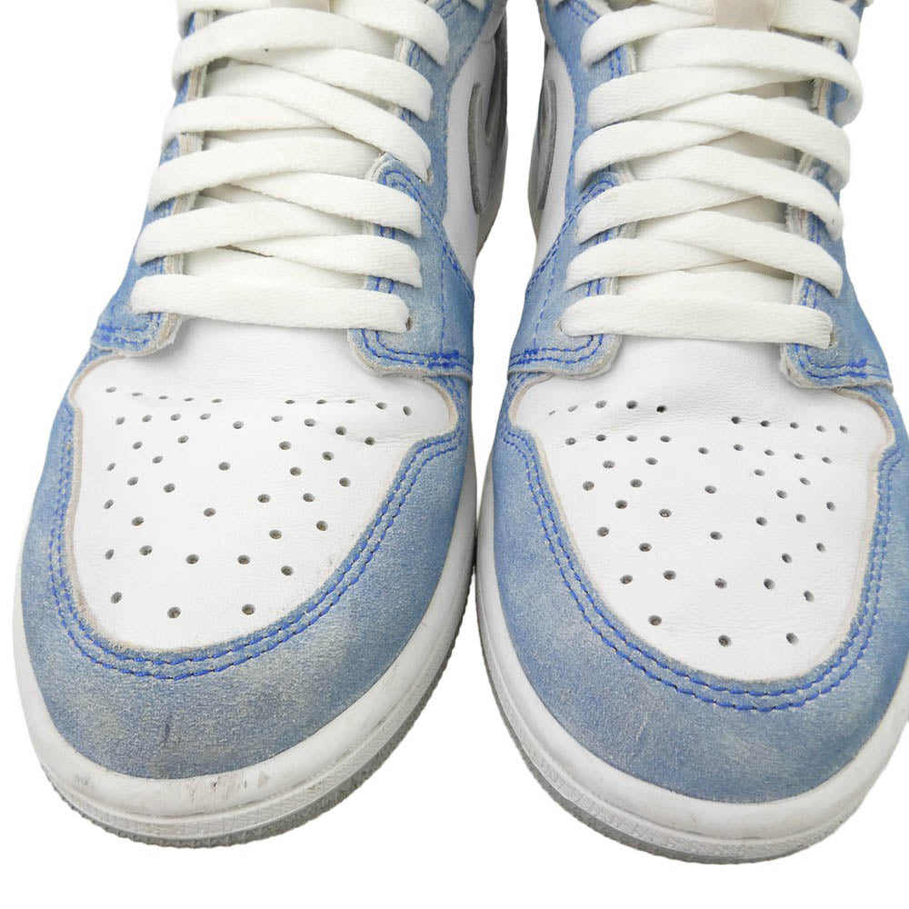 NIKE ナイキ 555088-402 Air Jordan 1 High OG Hyper Royal AJ1 エアジョーダン1 ハイ OG ハイカット スニーカー ホワイト系 ライトブルー系 26.5cm【中古】