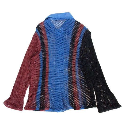 ラムロフ 26SS AMI ART SHIRTS アミアート メッシュ シャツ 青朱黒系 1【中古】