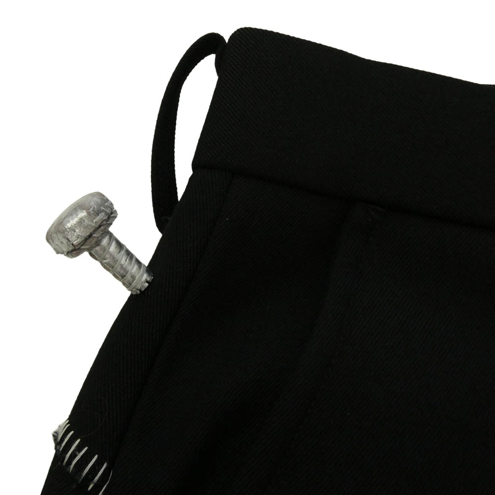 doublet ダブレット 24AW 24AW09PT280 FRANKENSTEIN CUTTING TROUSERS フランケンシュタイン トラウザー パンツ ブラック系【中古】