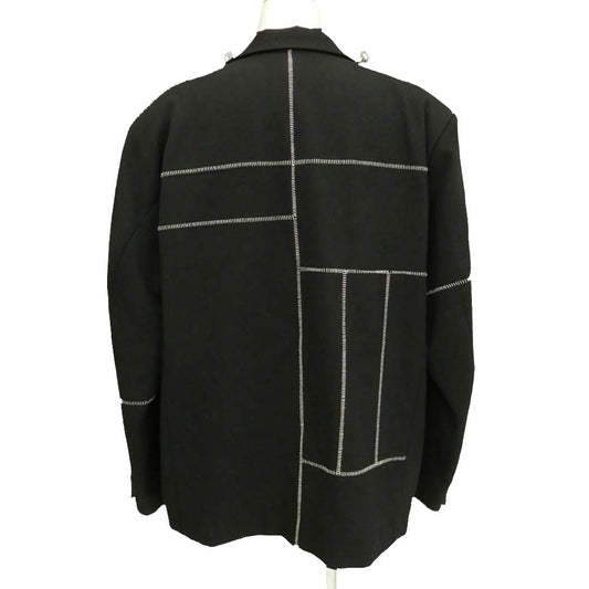 doublet ダブレット 24AW 24AW09JK65 FRANKENSTEIN CUTTING JACKET フランケンシュタイン カッティング ジャケット ブラック系 M【中古】