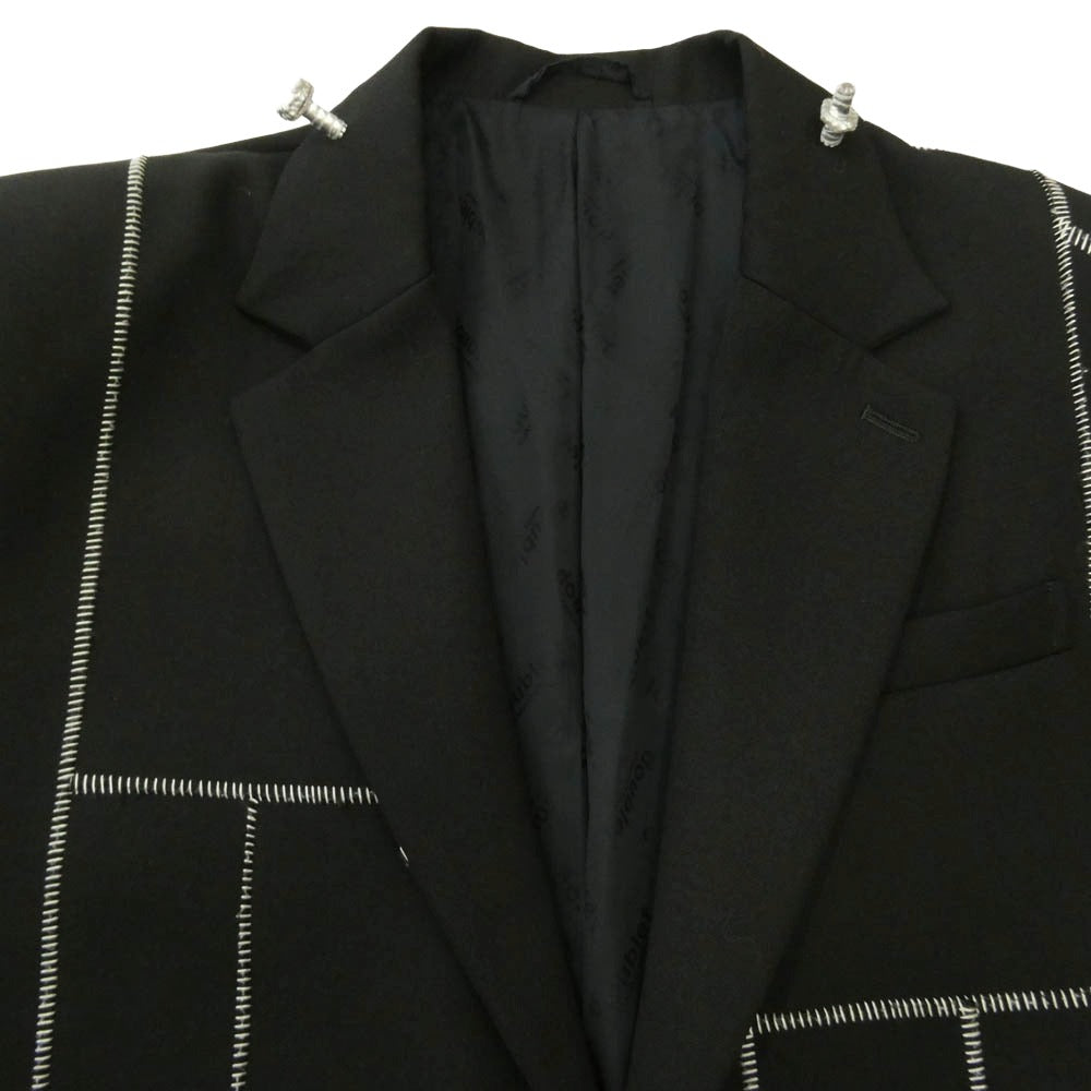doublet ダブレット 24AW 24AW09JK65 FRANKENSTEIN CUTTING JACKET フランケンシュタイン カッティング ジャケット ブラック系 M【中古】