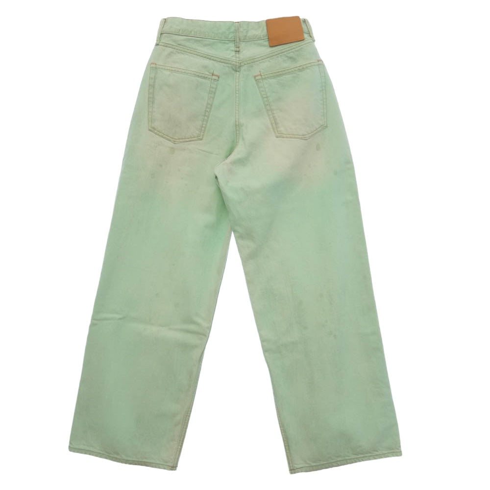 ACNE STUDIOS アクネストゥディオズ 1981M バギーフィット ジーンズ パンツ ライトグリーン系【中古】