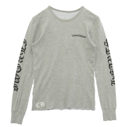 CHROME HEARTS クロムハーツ（原本無） THERMAL サーマル アームロゴ 長袖 カットソー グレー系 L【中古】