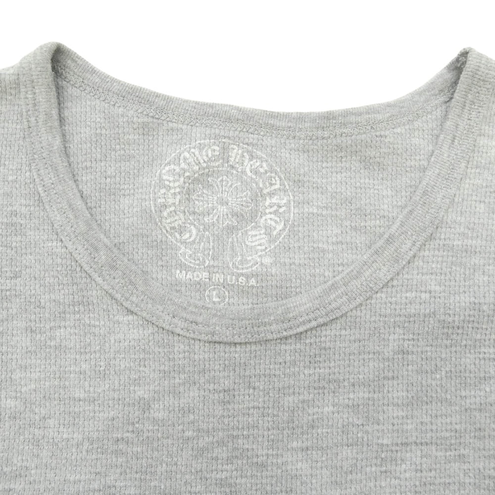 CHROME HEARTS クロムハーツ（原本無） THERMAL サーマル アームロゴ 長袖 カットソー グレー系 L【中古】