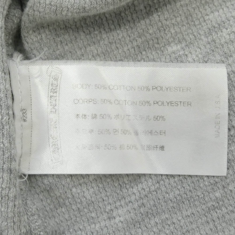CHROME HEARTS クロムハーツ（原本無） THERMAL サーマル アームロゴ 長袖 カットソー グレー系 L【中古】