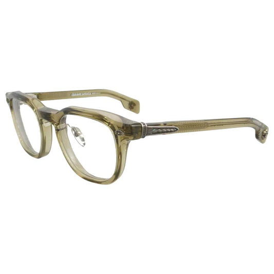 CHROME HEARTS クロムハーツ（原本無） ユナイテッドアローズ購入冊子付属 CHIRP CHIRP-A フレアニー テンプル ウェリントン サングラス アイウェア 度入り ライトブラウン系 49□23-141【中古】