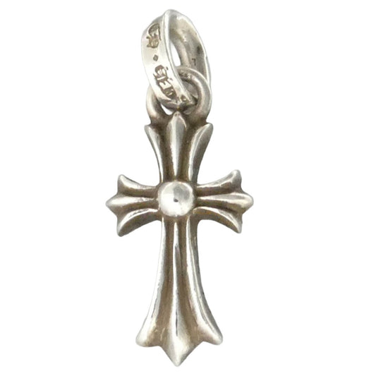 CHROME HEARTS クロムハーツ（原本無） ユナイテッドアローズ購入レシート付属 CRS BBYFAT ベイビー ファット クロス ペンダントトップ シルバー系【中古】