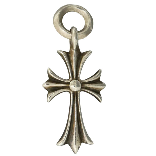 CHROME HEARTS クロムハーツ（原本無） TINY CH CROSS タイニーCHクロス チャーム ペンダントトップ シルバー系【中古】