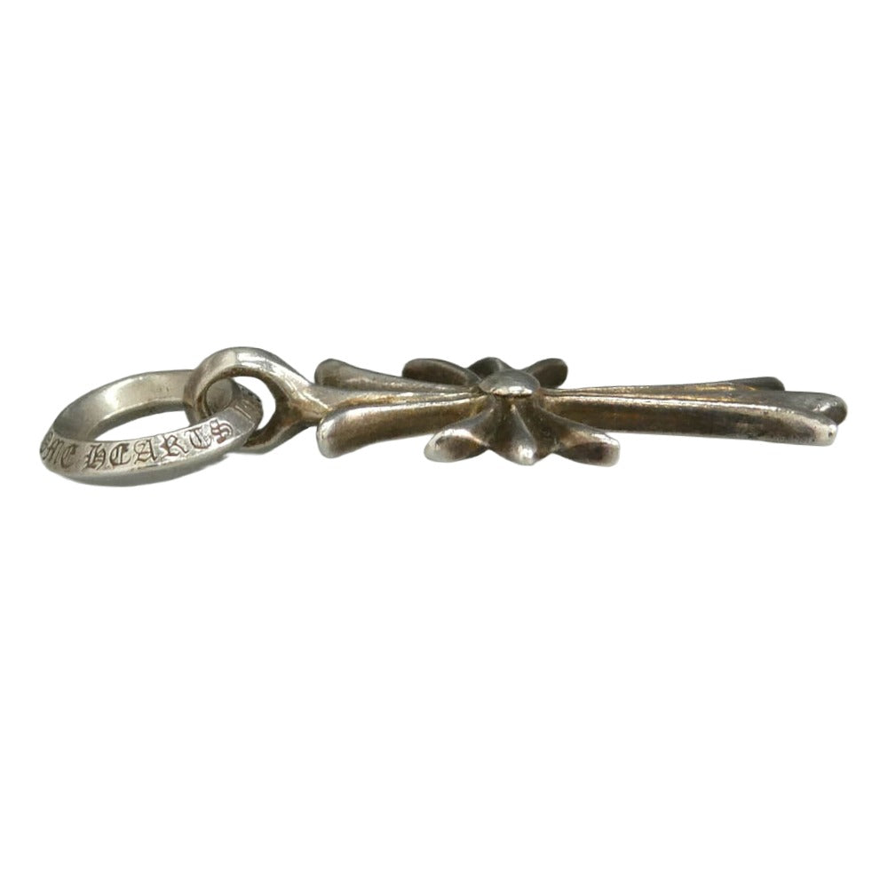 CHROME HEARTS クロムハーツ（原本無） TINY CH CROSS タイニーCHクロス チャーム ペンダントトップ シルバー系【中古】
