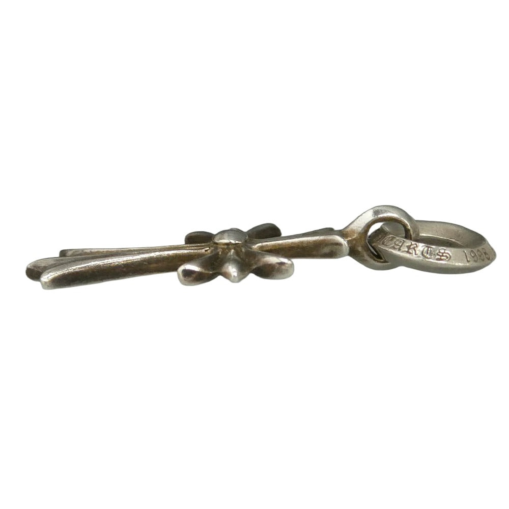 CHROME HEARTS クロムハーツ（原本無） TINY CH CROSS タイニーCHクロス チャーム ペンダントトップ シルバー系【中古】