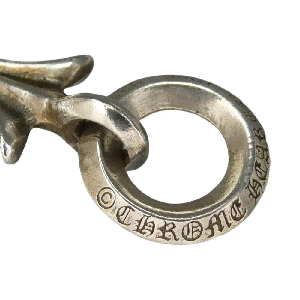 CHROME HEARTS クロムハーツ（原本無） TINY CH CROSS タイニーCHクロス チャーム ペンダントトップ シルバー系【中古】