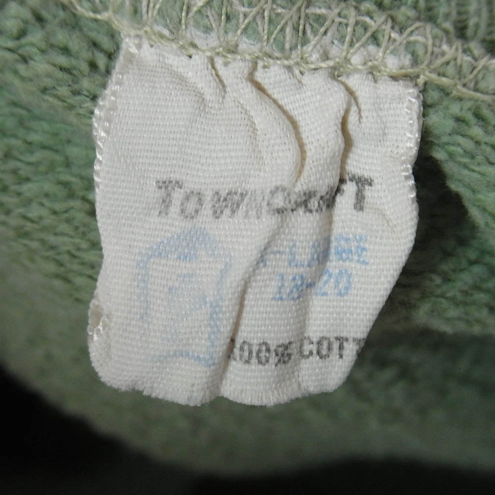 ヴィンテージ town craft タウンクラフト 半袖 スウェット グリーン系 XL【中古】