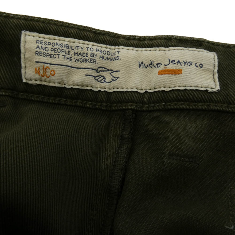Nudie Jeans ヌーディージーンズ タフトニー コットン パンツ モスグリーン系【中古】
