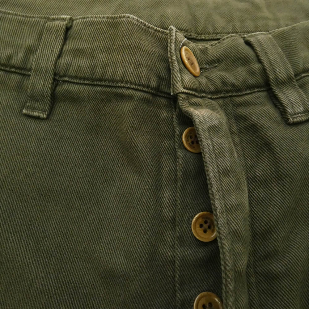 Nudie Jeans ヌーディージーンズ タフトニー コットン パンツ モスグリーン系【中古】