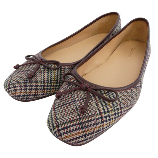 COLE HAAN コールハーン W30833 ヤラ ソフト バレエ シューズ ブラウン系 ネイビー系 7B【中古】