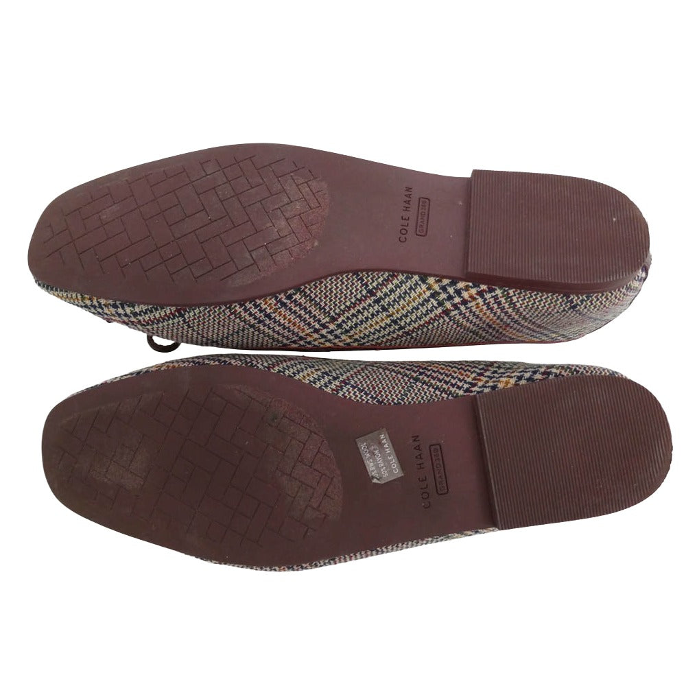 COLE HAAN コールハーン W30833 ヤラ ソフト バレエ シューズ ブラウン系 ネイビー系 7B【中古】