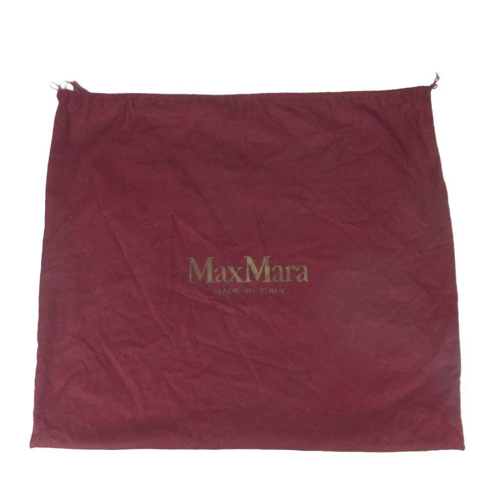 MAX MARA マックスマーラ スエード レザー ワンショルダー バッグ イタリア製 ダークブラウン系【中古】