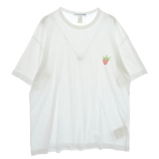 COMME des GARCONS コムデギャルソン FK-T014 SHIRT STRAWBERRY ストロベリー フロントプリント Tシャツ 半袖カットソー ホワイト系【中古】