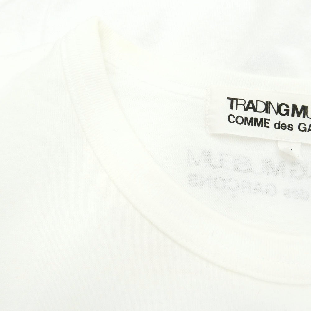 COMME des GARCONS コムデギャルソン 23SS OZ-T107 × TRADING MUSEUM トレイディング ミュージアム フロントプリント Tシャツ 半袖カットソー ホワイト系 XL【中古】