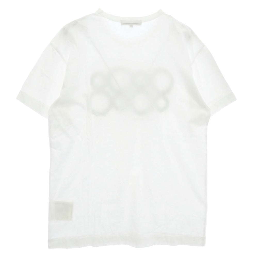 COMME des GARCONS コムデギャルソン 23SS KZ-T002 青山店限定 フロント プリント Tシャツ 半袖カットソー ホワイト系 XL【中古】