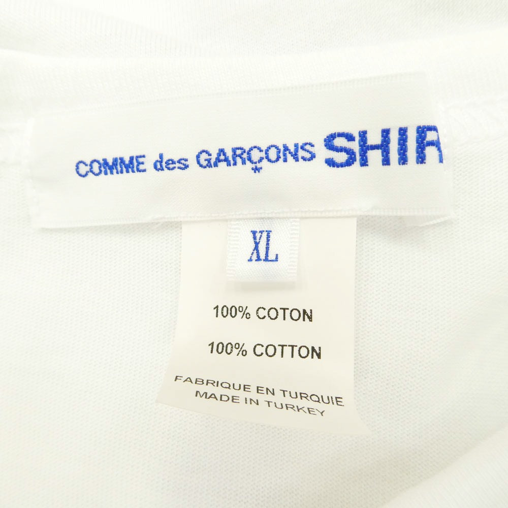 COMME des GARCONS コムデギャルソン 23SS FK-T007 SHIRT Brett Westfall ブレットウェストフォール STRAWBERRY ストロベリー Tシャツ 半袖カットソー ホワイト系 XL【中古】