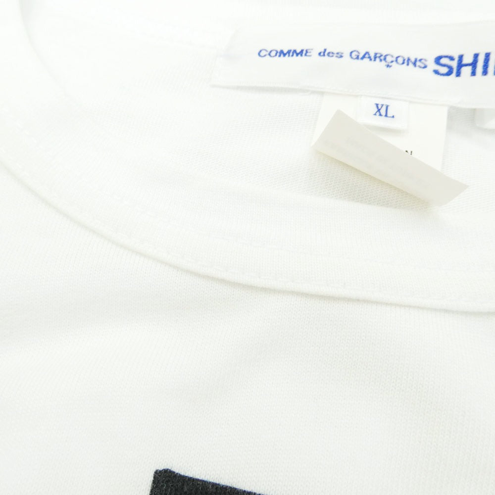 COMME des GARCONS コムデギャルソン 23SS FK-T007 SHIRT Brett Westfall ブレットウェストフォール STRAWBERRY ストロベリー Tシャツ 半袖カットソー ホワイト系 XL【中古】